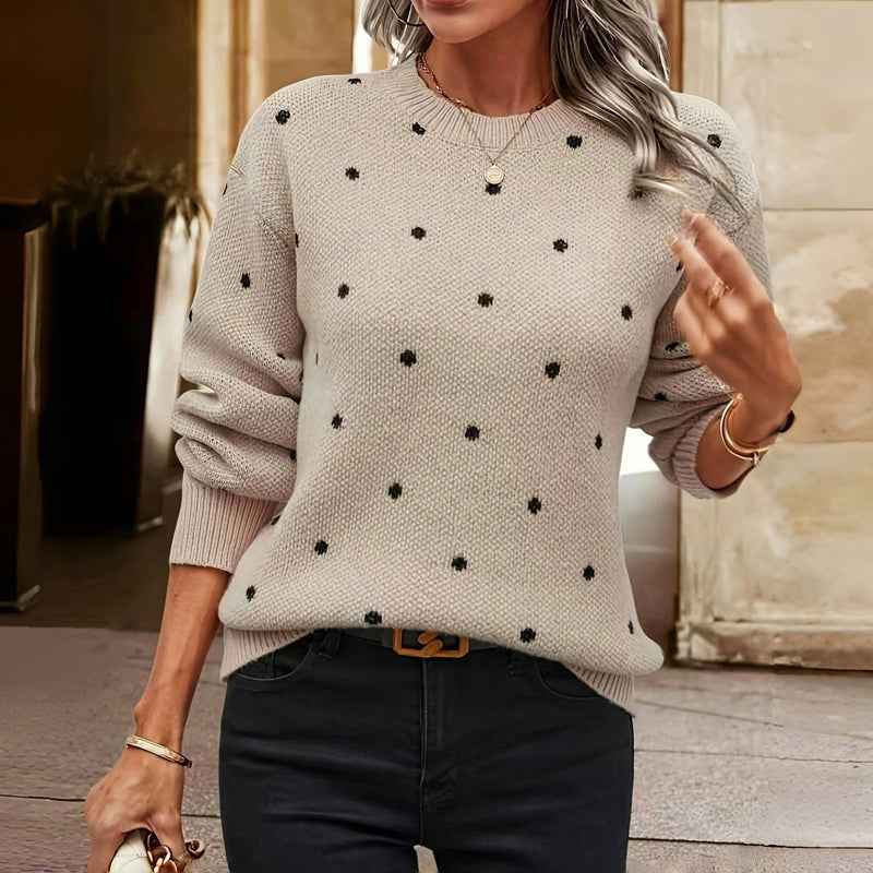 Noella | Polka Dot Knitted Sweater