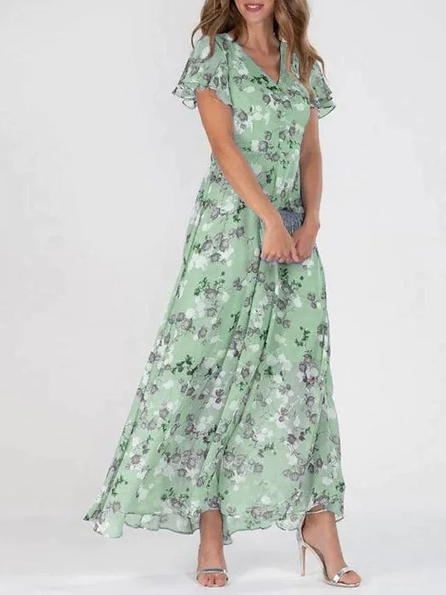 Ophelia - Elegant Midi Dress for Women - Brighter Fashion