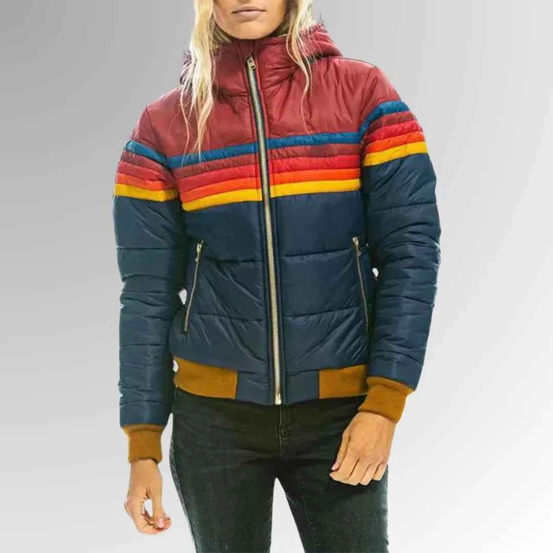 Patricia™ | Retro Striped Padded Jacket