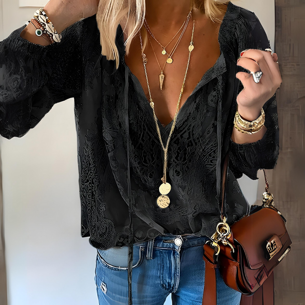 Isabel - Crocheted Women's Boho Blouse - Brighter Fashion