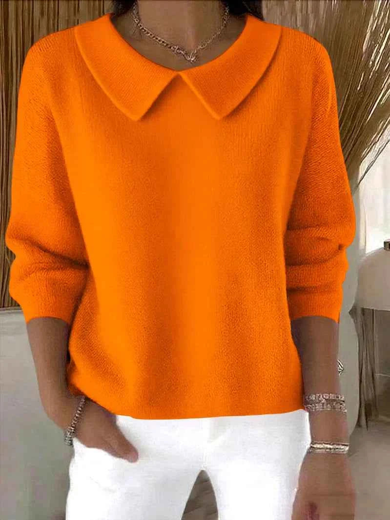 Colette | Elegant Collar Knit Sweater