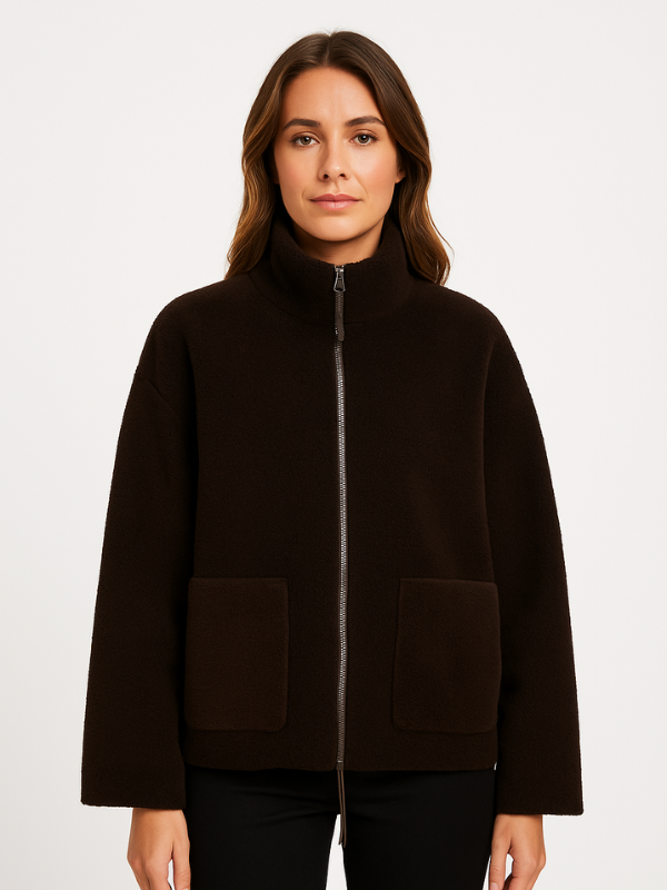 Daphne - Oversized Vegan Sherpa Fleece Jacket Ultra-Soft and Stylish for Cold Weather