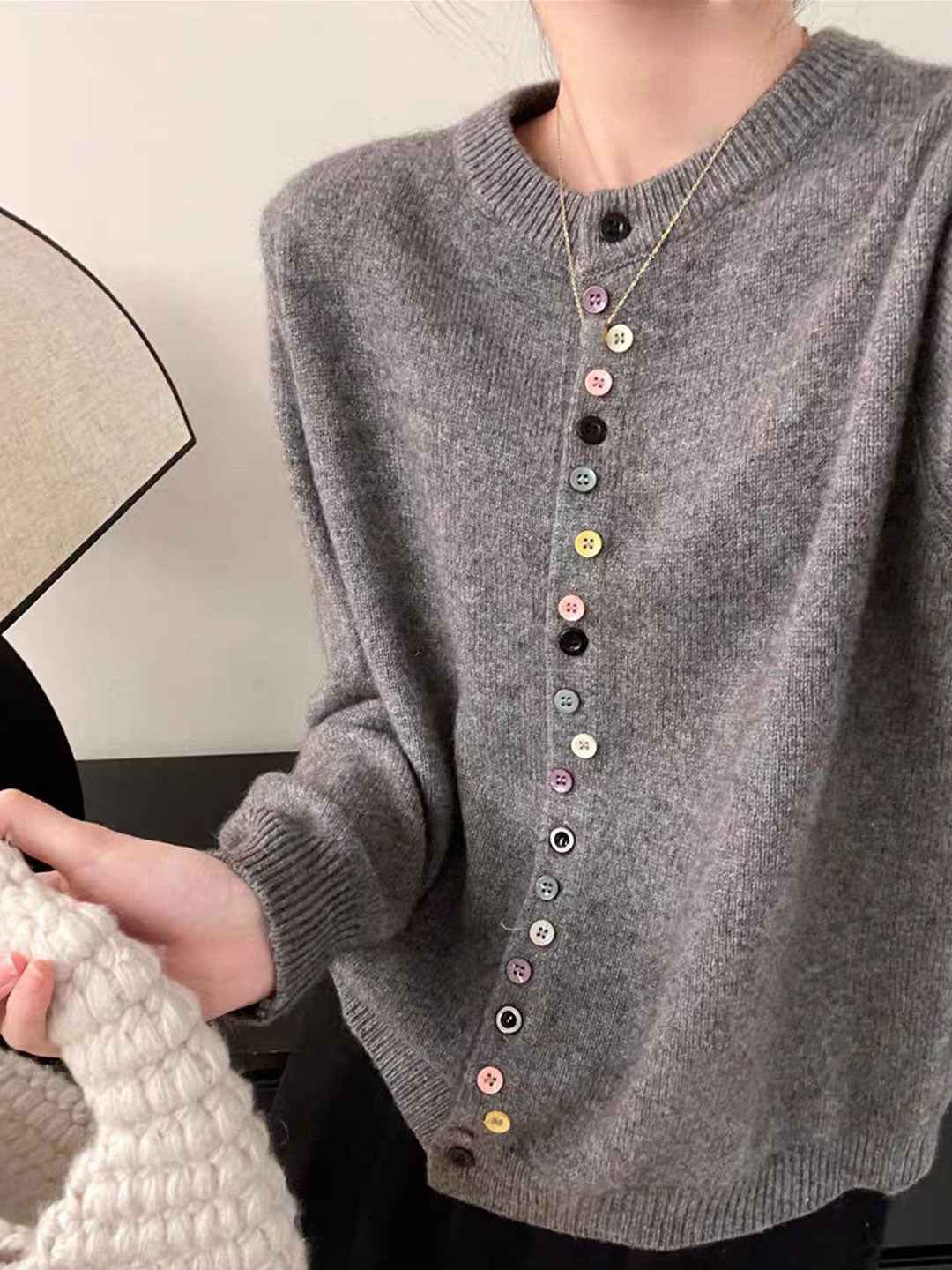 AALIYAH™ | Elegant Buttoned Knit Cardigan