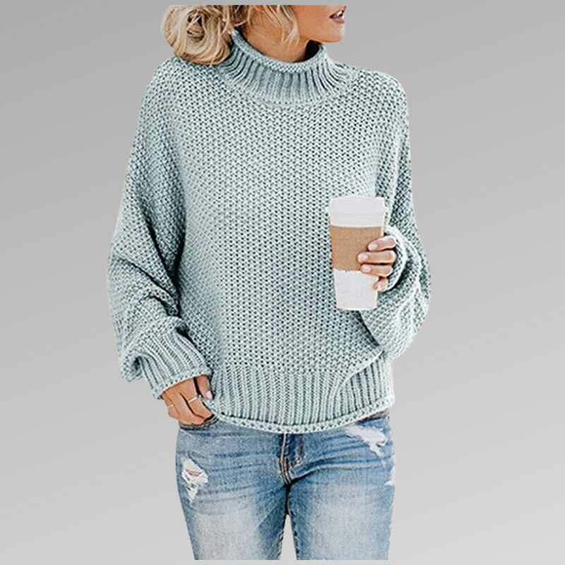 Calista | Tummy-Tucking Mock-Neck Sweater