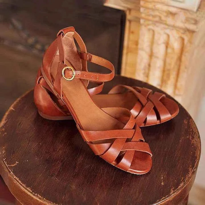 Elenora | Strappy Flat Sandals