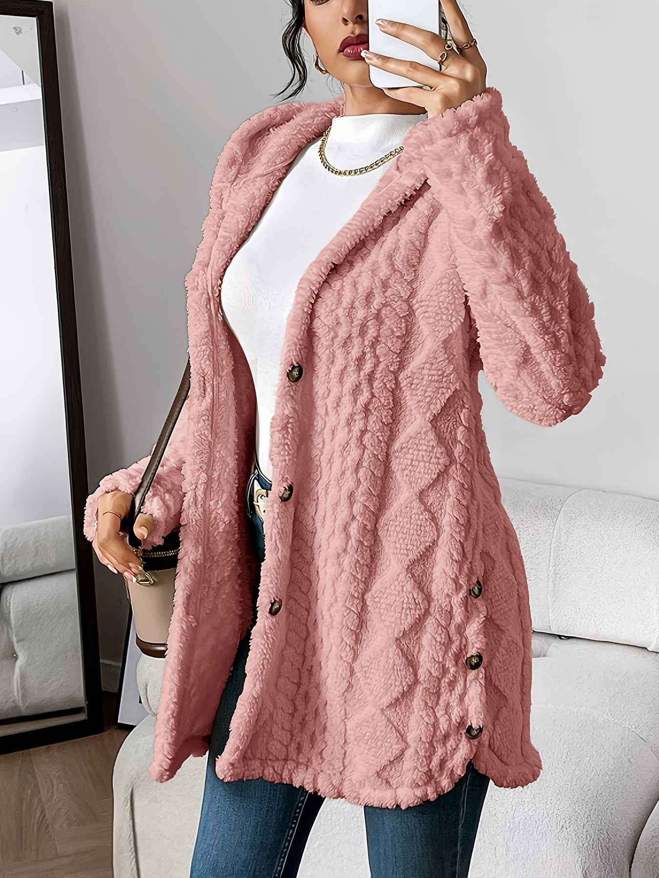 Chateau Elise™   | Plush Hooded Cardigan