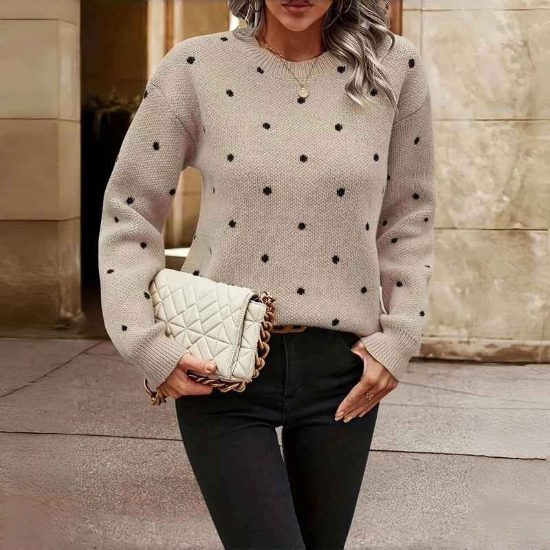 Noella | Polka Dot Knitted Sweater