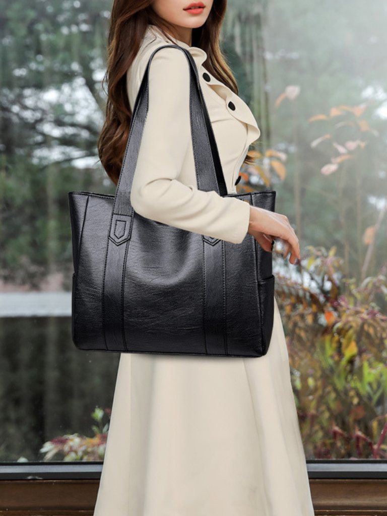 Peggy | Structured Vegan Leather Tote