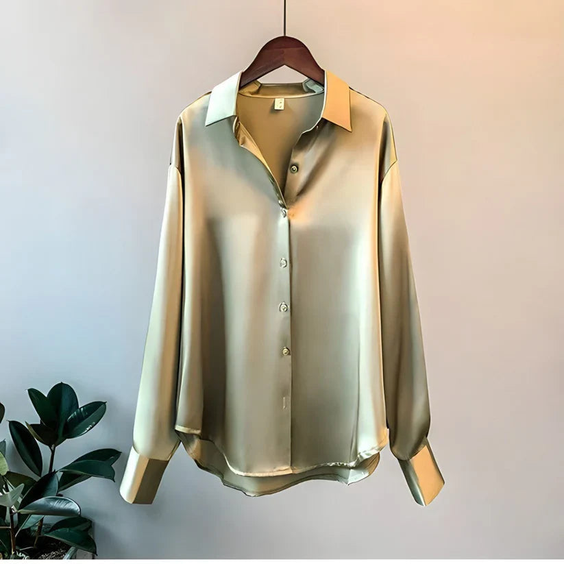 Sienna - Vegan Silk Blouse - Brighter Fashion