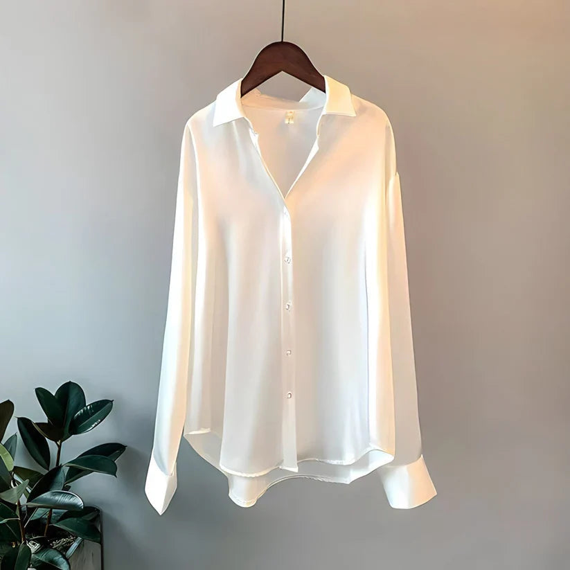 Sienna - Vegan Silk Blouse - Brighter Fashion