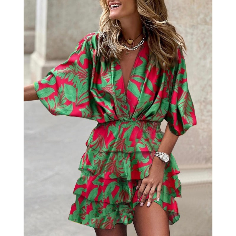 Floral Print Mini Summer Dress for Women | Ellie 4