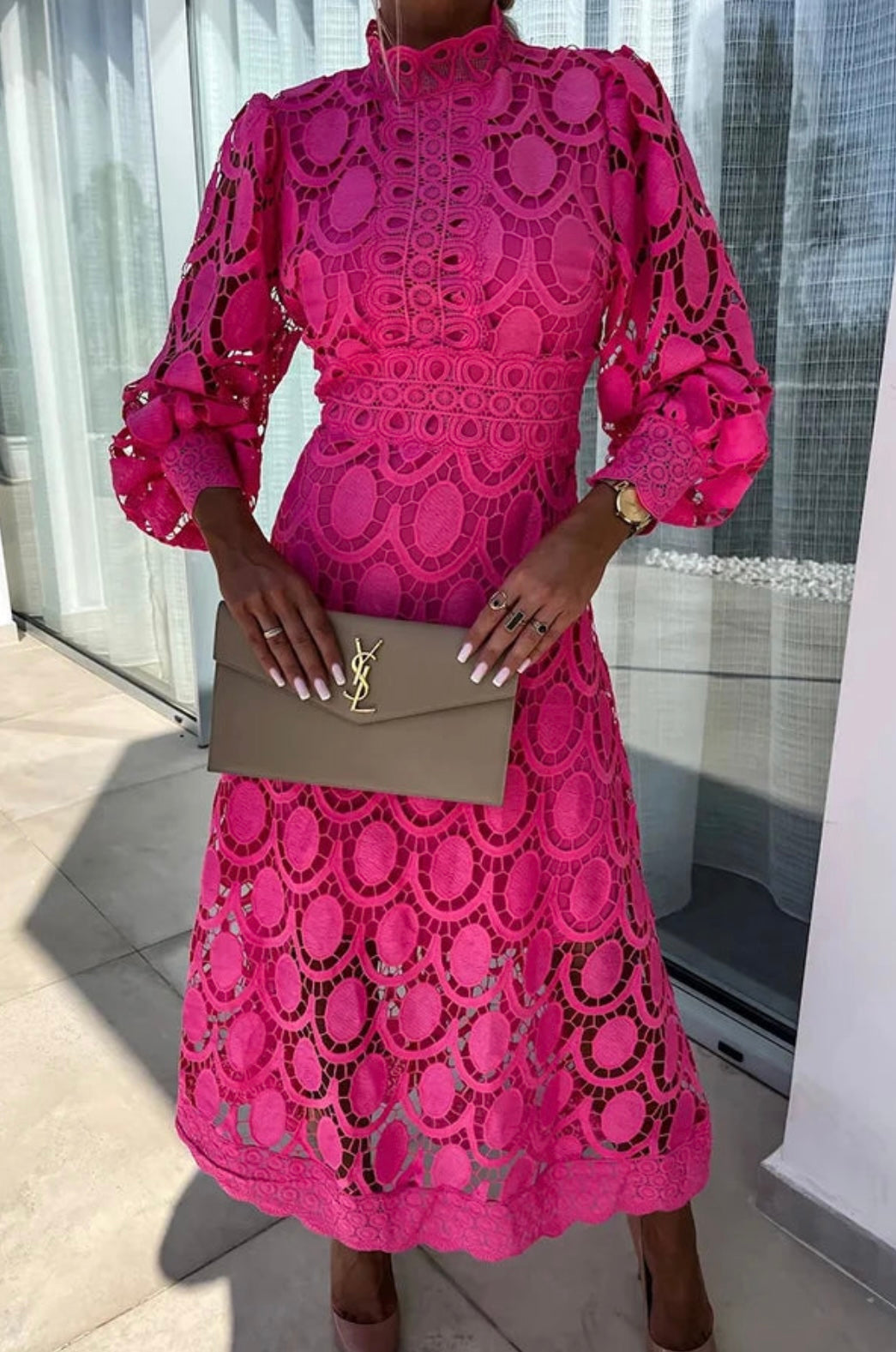 Sara - Elegant Lace Dress - Brighter Fashion