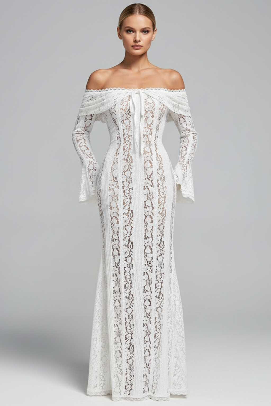 Kiara - Lace Maxi Dress - Brighter Fashion
