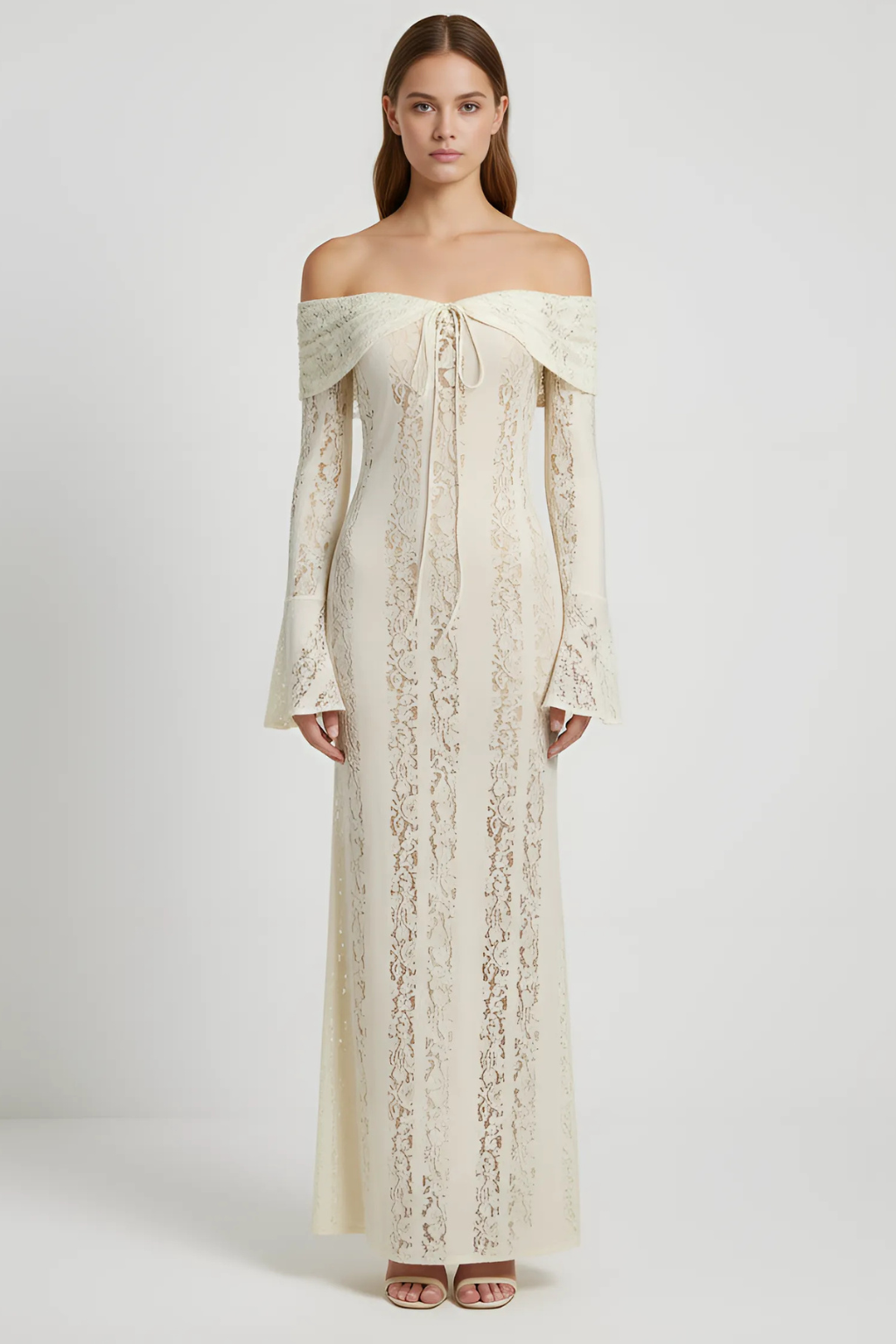 Kiara - Lace Maxi Dress - Brighter Fashion