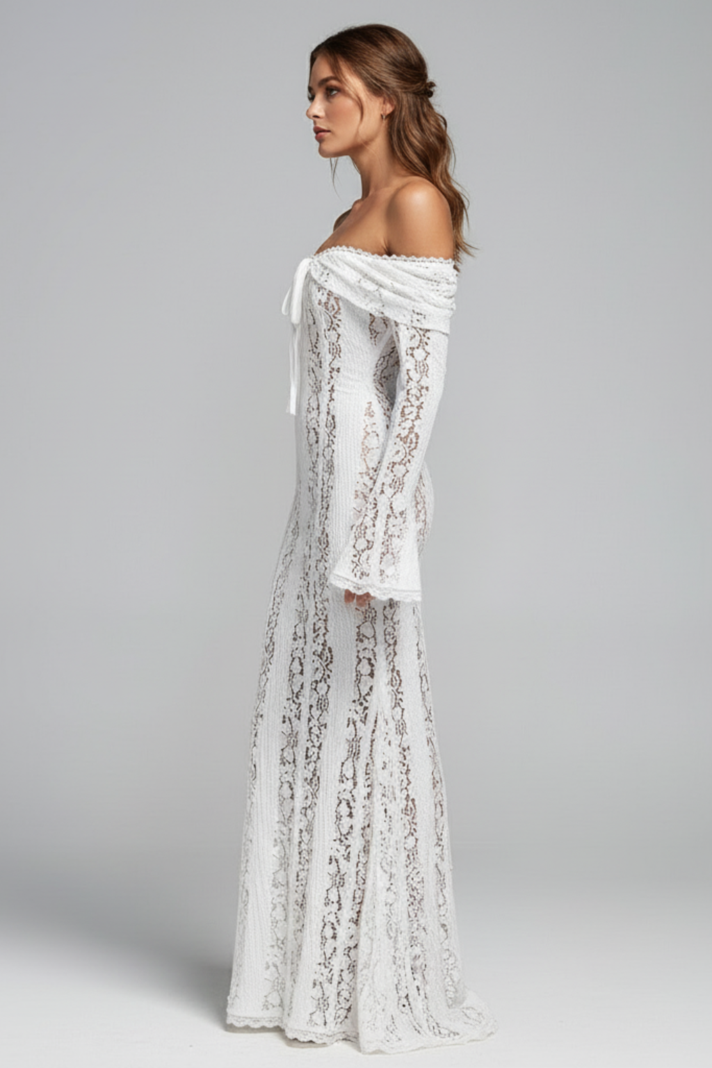 Kiara - Lace Maxi Dress - Brighter Fashion