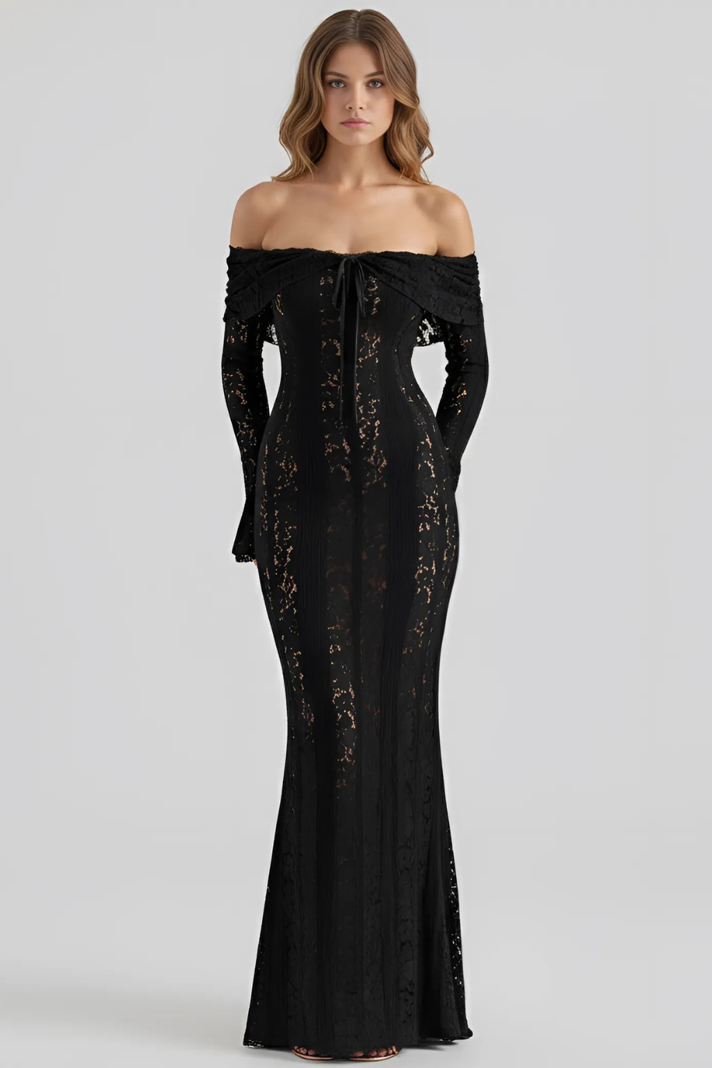 Kiara - Lace Maxi Dress - Brighter Fashion