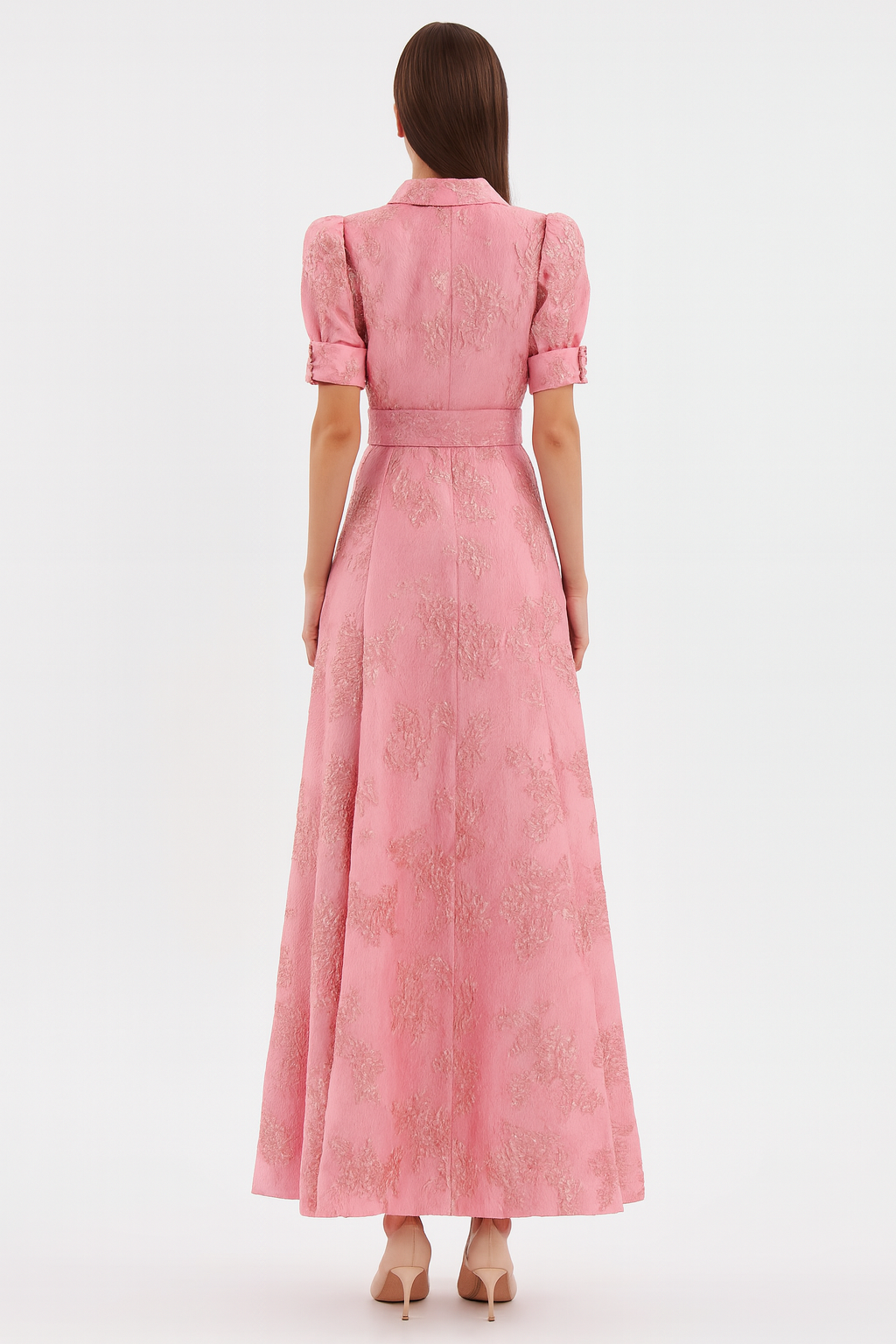 Belinda - Short Puff Sleeves Dress - Brighter Fashion