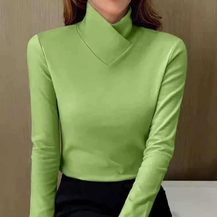 Women’s Mock Neck Long Sleeve Top