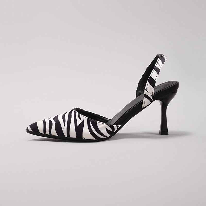 ANIMAL PRINT SLINGBACK PUMPS