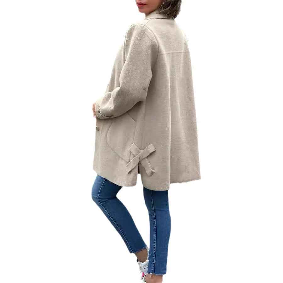 Moana | Classic oversized coat with bow details