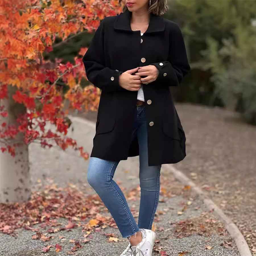 Moana | Classic oversized coat with bow details