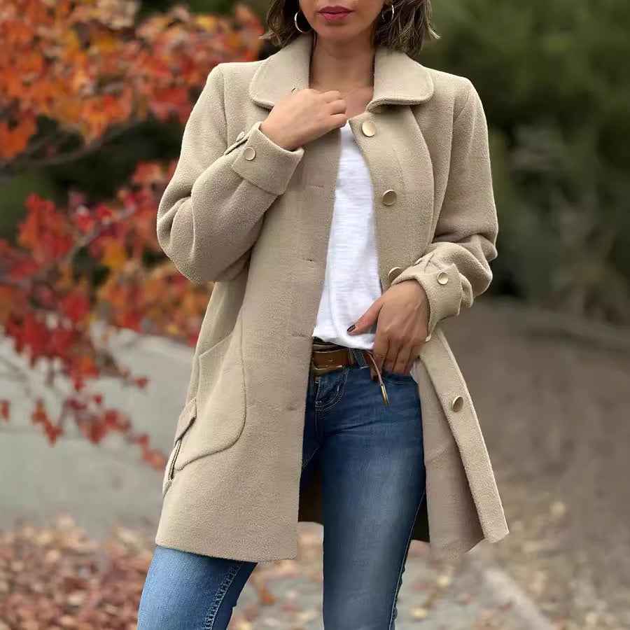 Moana | Classic oversized coat with bow details