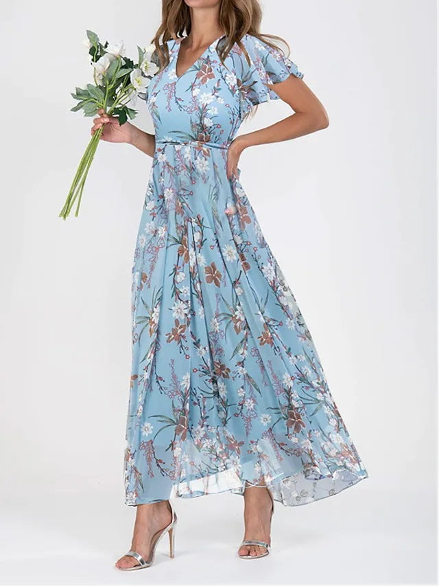 Ophelia - Elegant Midi Dress for Women - Brighter Fashion