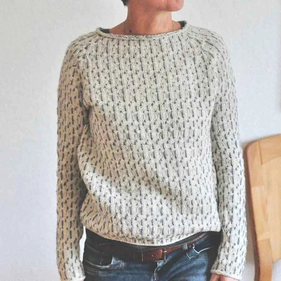 Dana | Women’s Casual Knit Sweater with Boat Neck