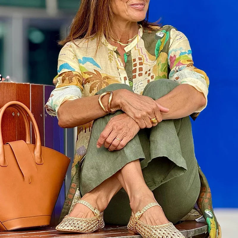 Alondra | Tropical Print Longline Set