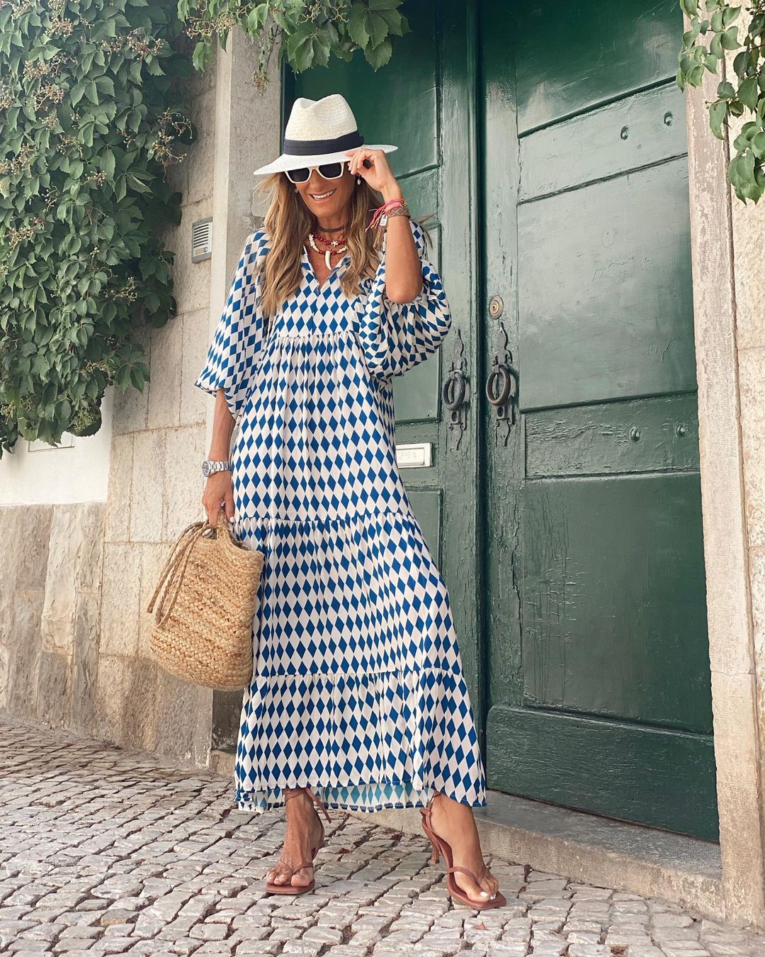 Sophia - Loose Fit Bohemian Maxi Dress - Brighter Fashion
