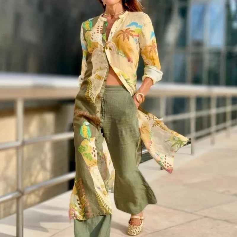 Alondra | Tropical Print Longline Set