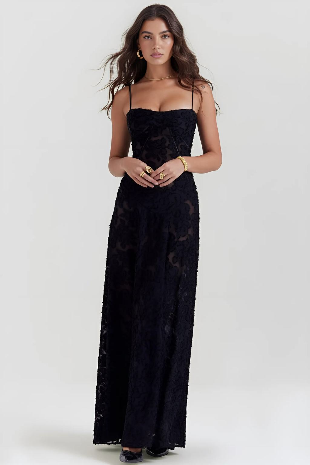 Serena - Elegant Evening Maxi Dress for Weddings and Events - Brighter Fashion