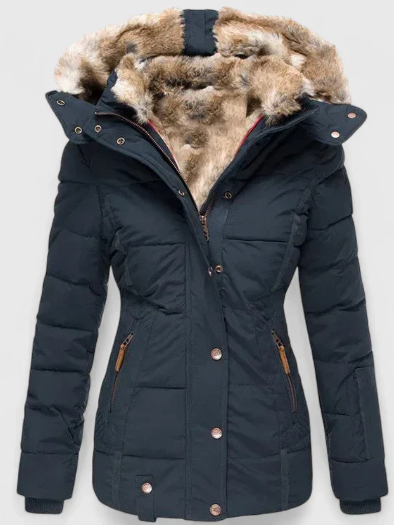 Lyanna | Classic Vegan Parka Coat with Soft Vegan Fur Lining