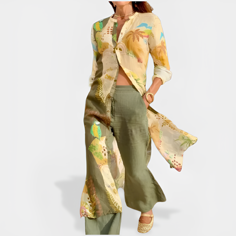 Alondra | Tropical Print Longline Set