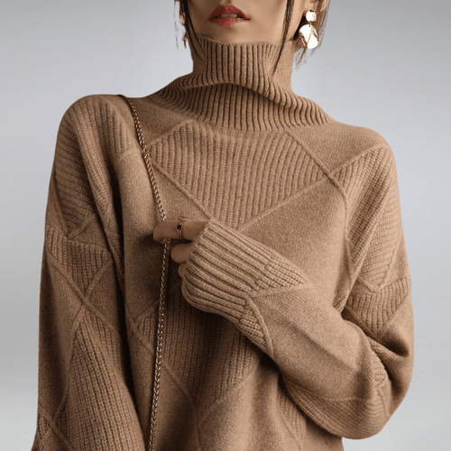Adelina - Soft turtleneck sweater - Brighter Fashion