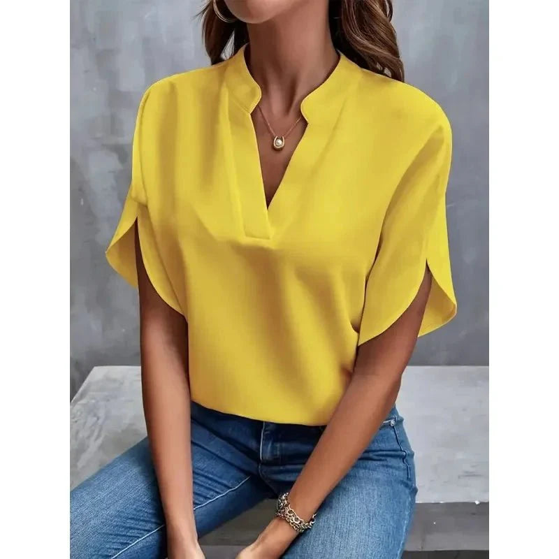 AMELIA | Belly covering light blouse - Brighter Fashion