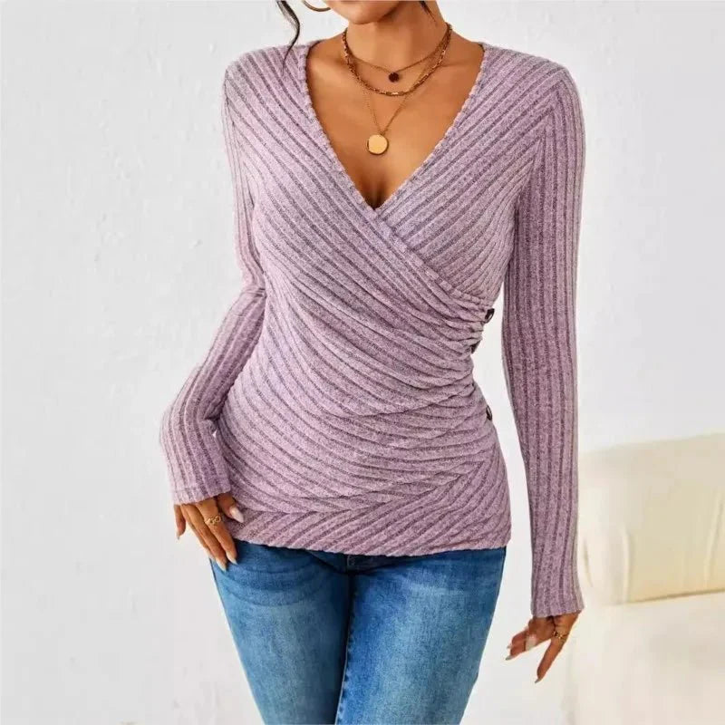 Aurora | Tummy Tucking Long Sleeve Top - Brighter Fashion