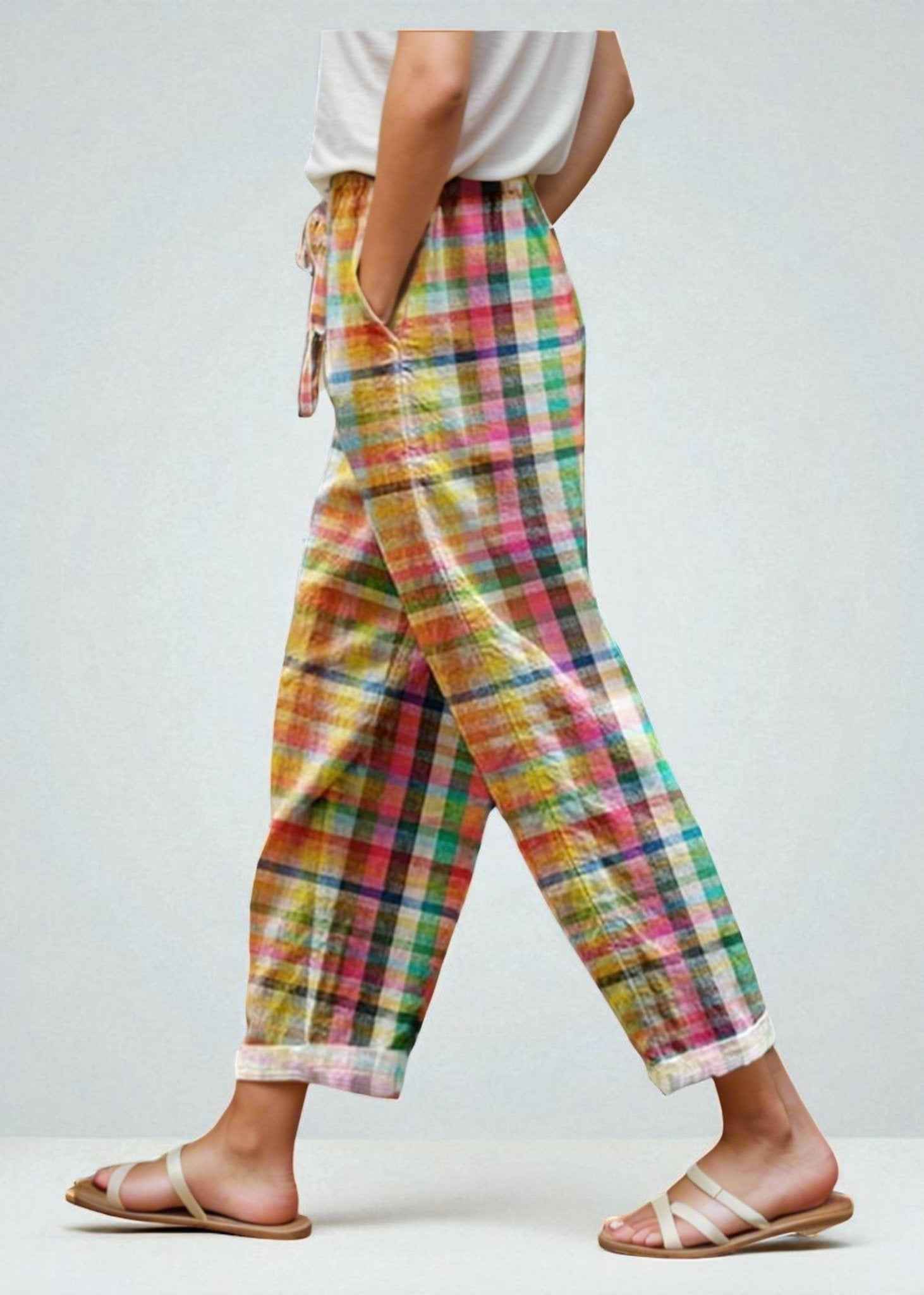 Avery | Relaxed Fit Checkered Pants