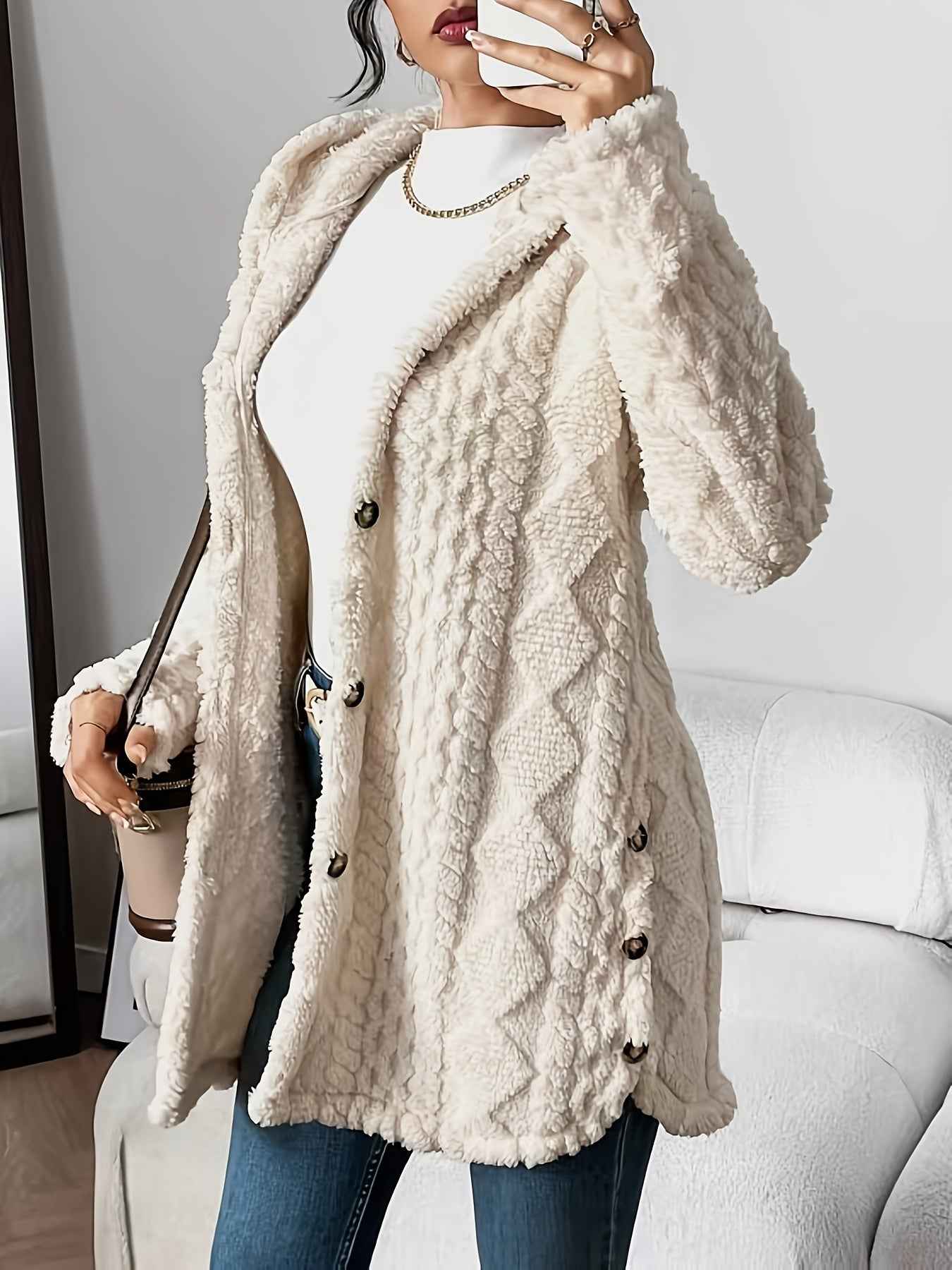 Chateau Elise™   | Plush Hooded Cardigan