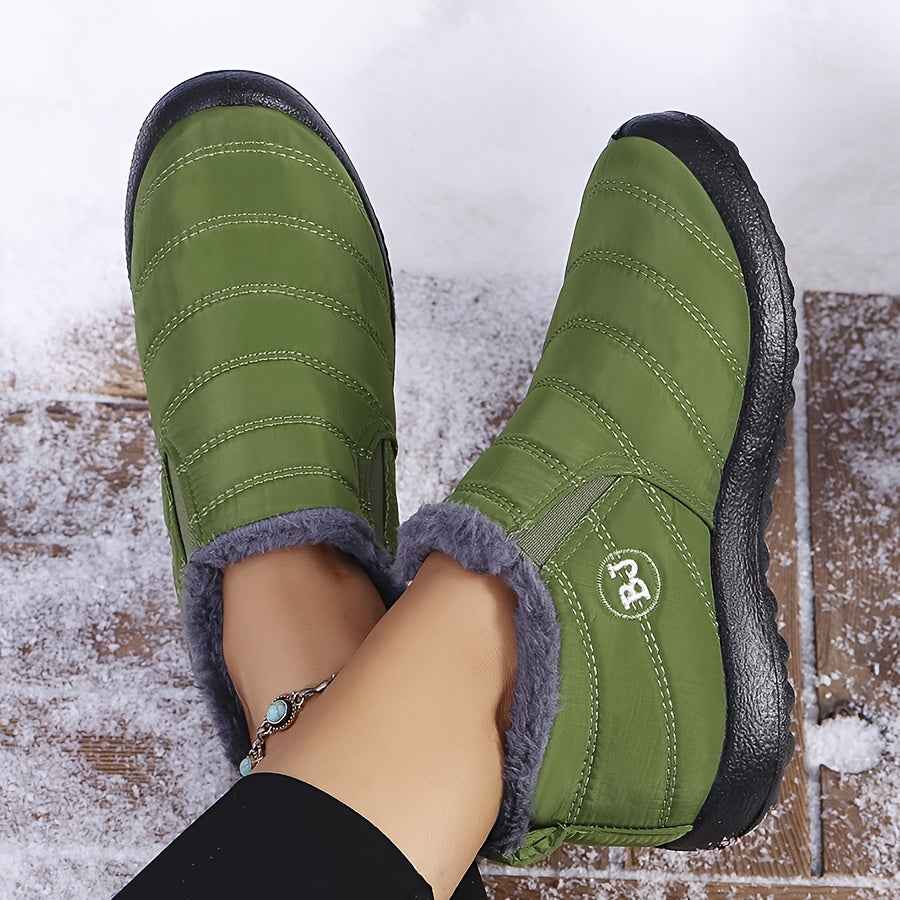 Victoria | Warm Winter Slip-On Boots