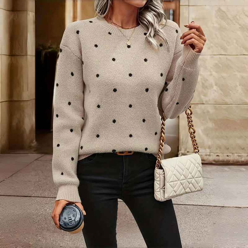 Noella | Polka Dot Knitted Sweater