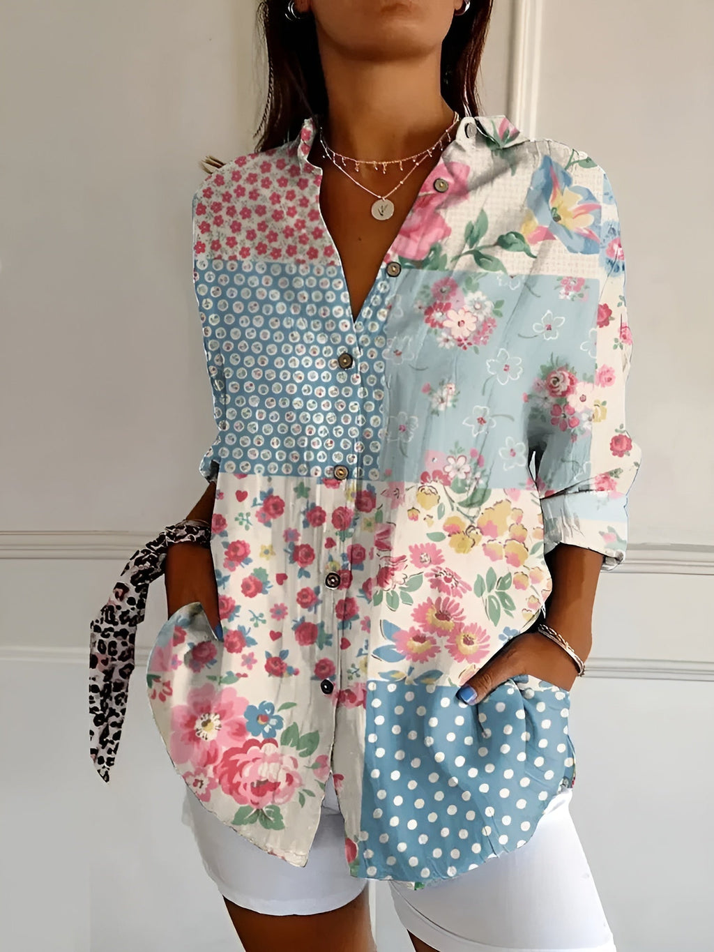 Emma | Elegance Button-Up Shirt - Brighter Fashion