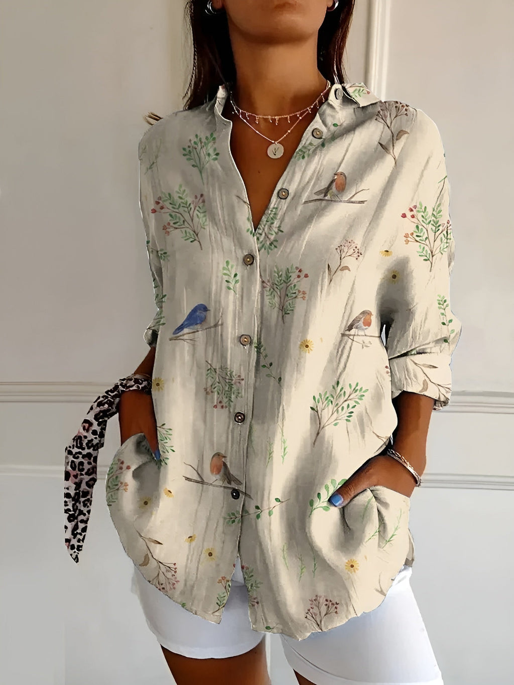 Emma | Elegance Button-Up Shirt - Brighter Fashion