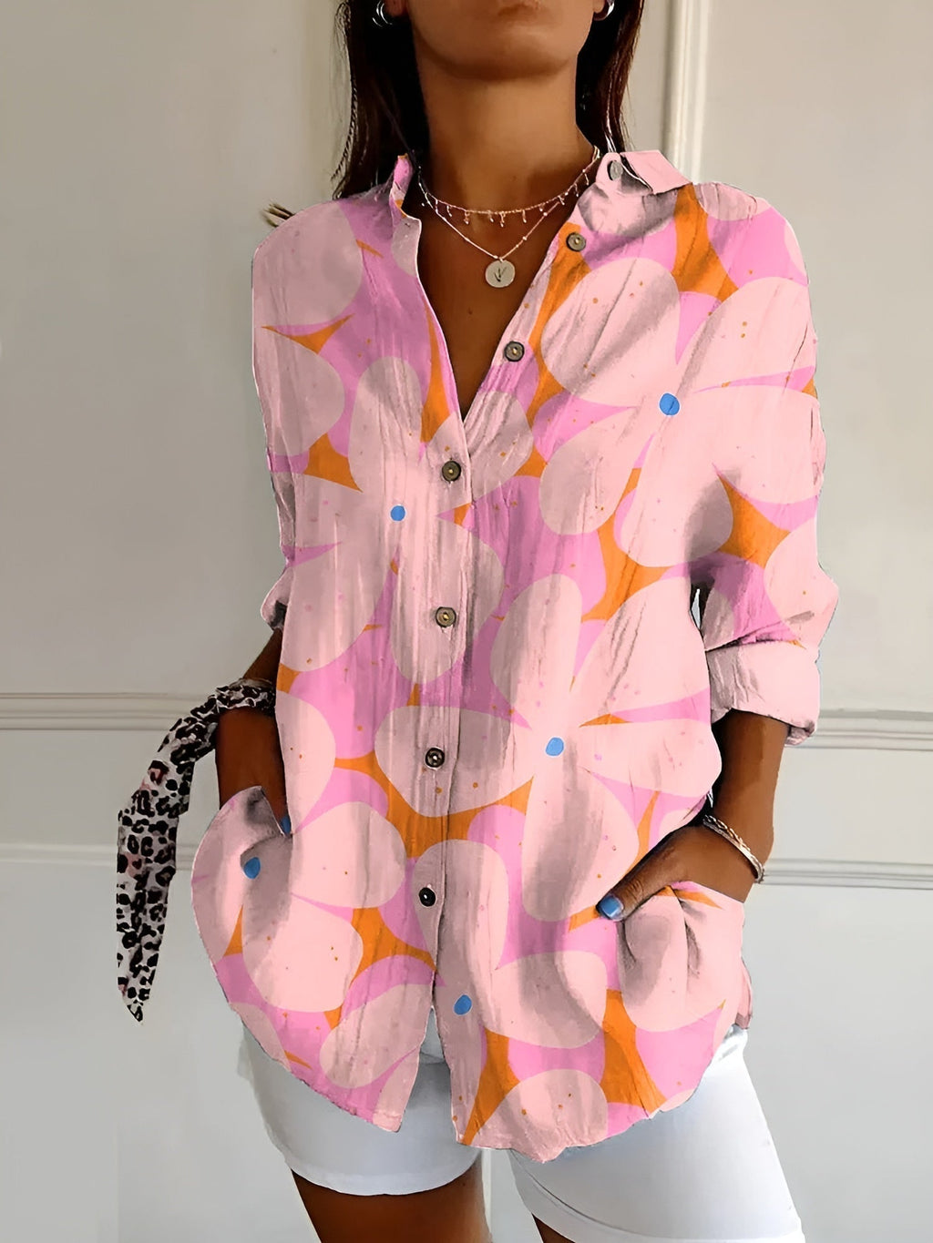 Emma | Elegance Button-Up Shirt - Brighter Fashion
