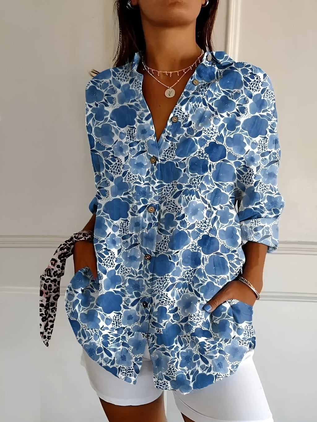 Emma | Elegance Button-Up Shirt - Brighter Fashion