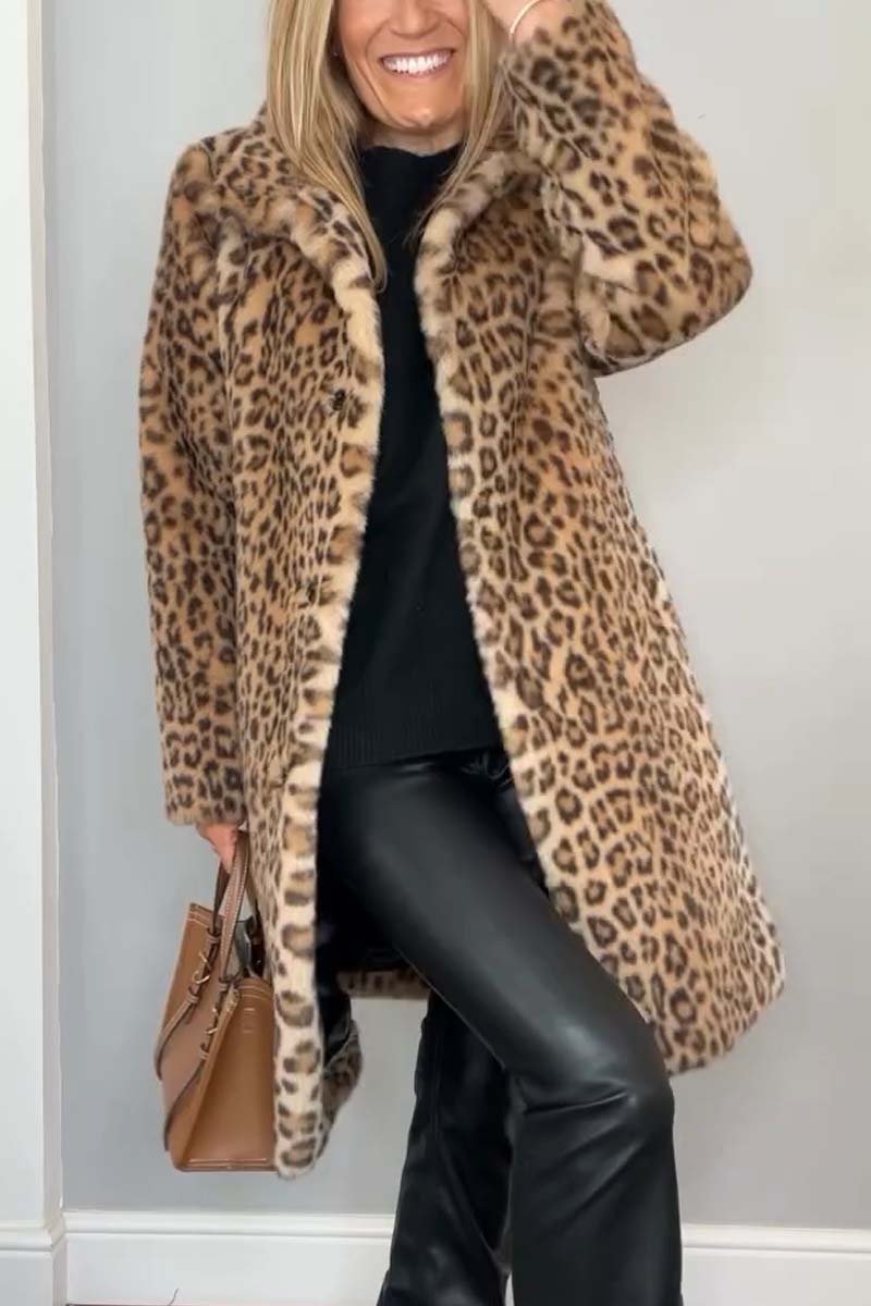 Cate - Luxe Leopard-like Coat