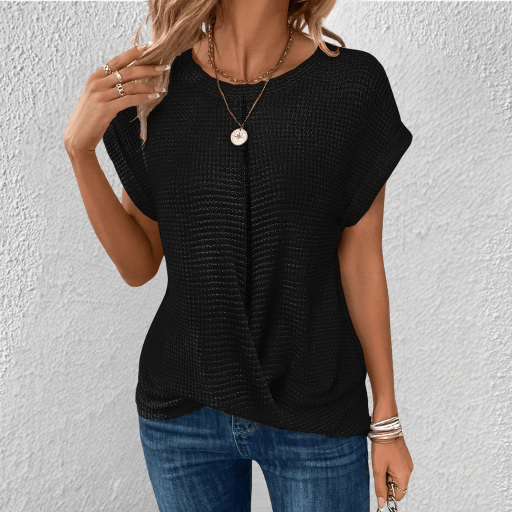 Luna | Tummy Tucking Waffle-knit top - Brighter Fashion