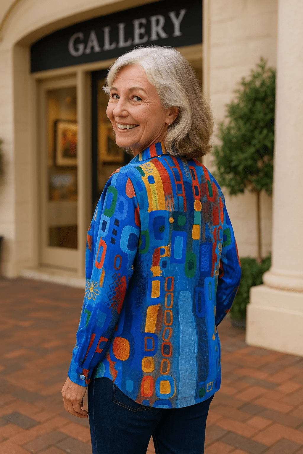 Maribel | Artistic Button-Up Women’s Blouse