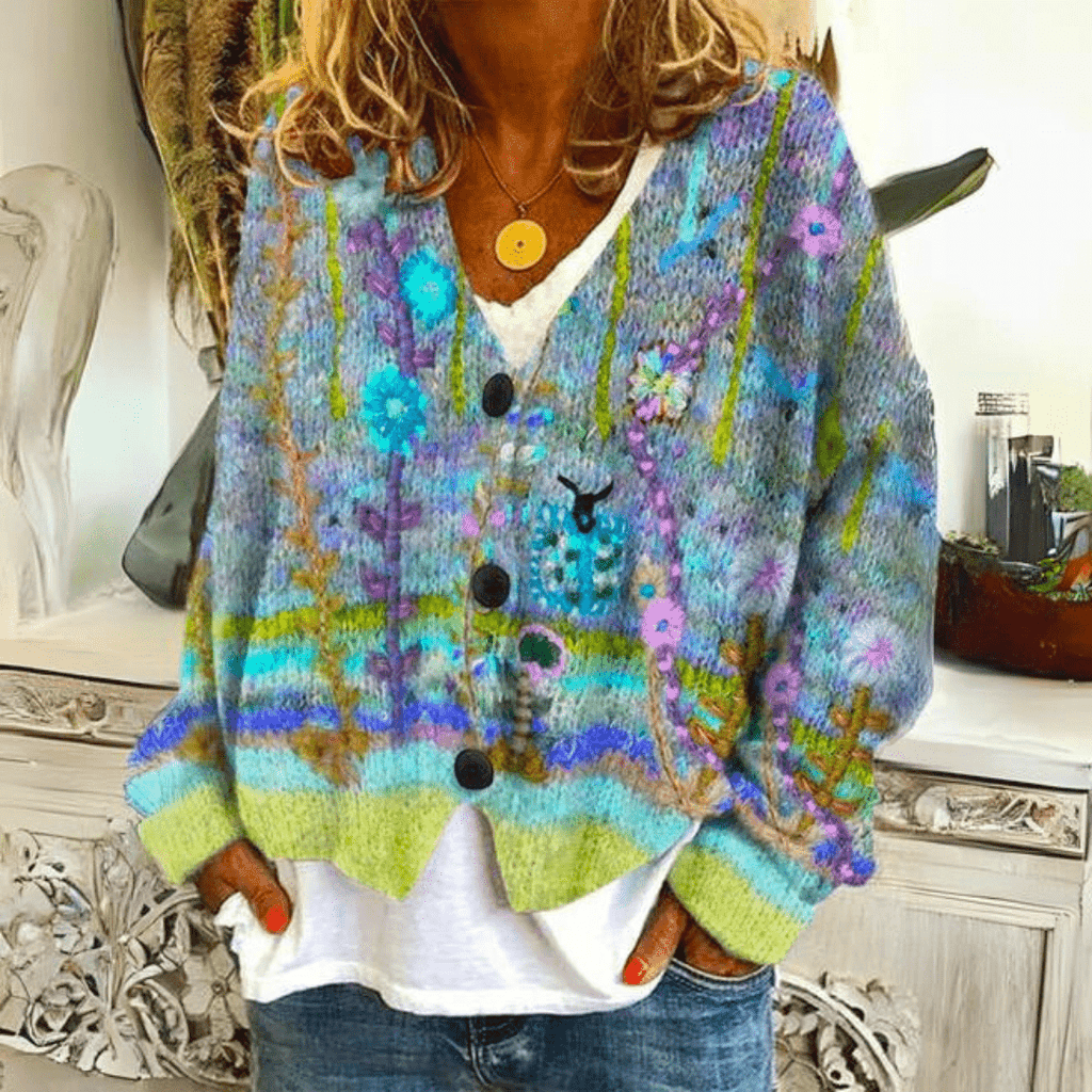 Matilda | Warm and stylish printed vest - Brighter Fashion