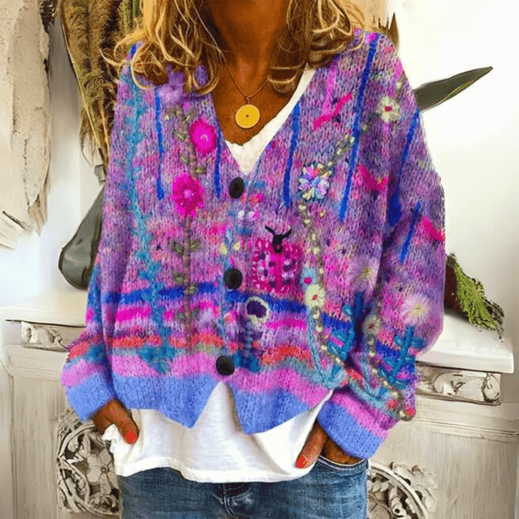 Matilda | Warm and stylish printed vest - Brighter Fashion